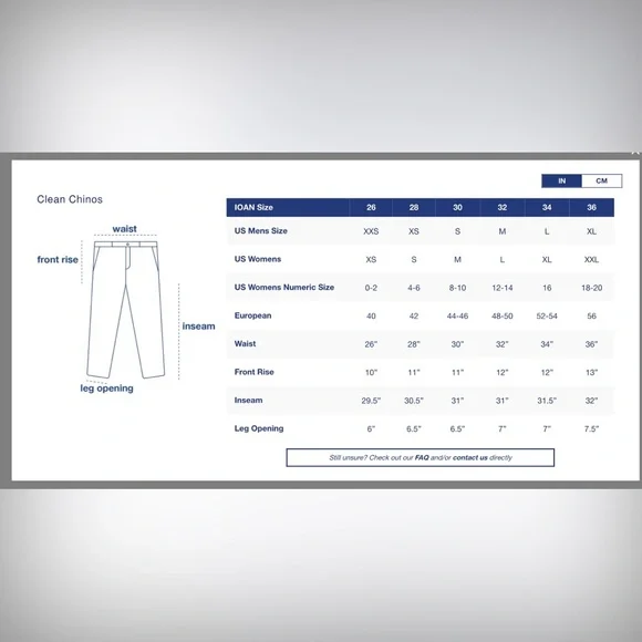 Industry of All Nations Indigo 100% Organic Chinos - Picture 3 of 7